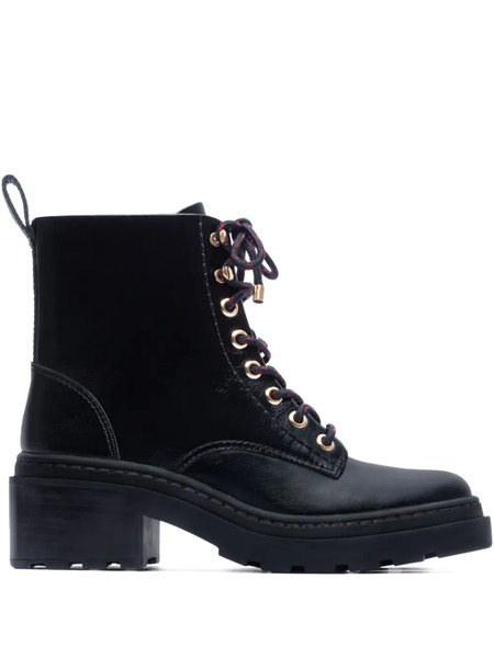  Bernardo 50mm North Lace-up Lug Boots - Black 