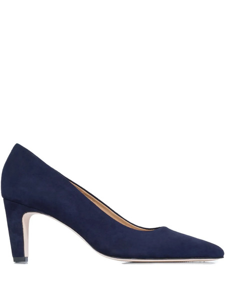  Bernardo 70mm Pointed-toe Suede Pumps - Blue 