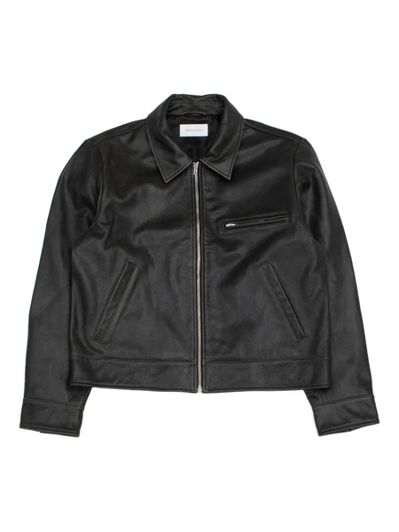  Berner Kühl Zipped Leather Jacket - Black 