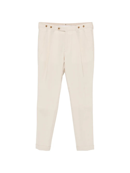  Berwich Cuffed Tailored Trousers - Neutrals 