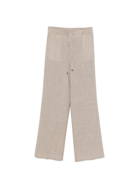  Berwich Patrizia Drawstring Palazzo Pants - Neutrals 
