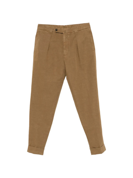  Berwich Pleated-front Trousers - Brown 