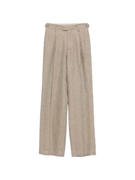  Berwich Pleated-front Trousers - Neutrals 