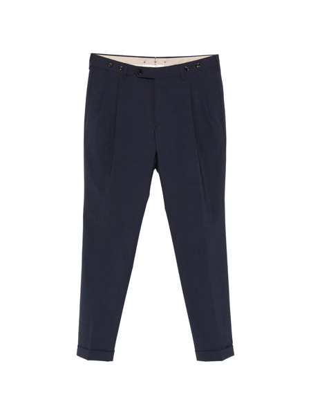 Berwich Pleated Trousers - Blue 
