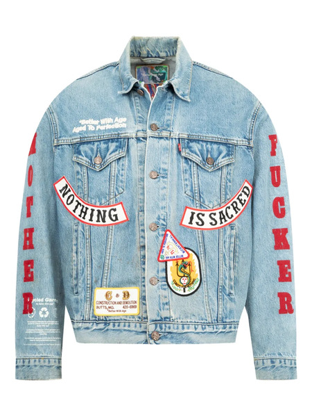  Better With Age Clark Patchwork Denim Jacket - Blue 