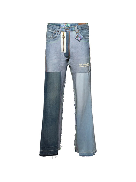  Better With Age Patchwork Jeans - Blue 