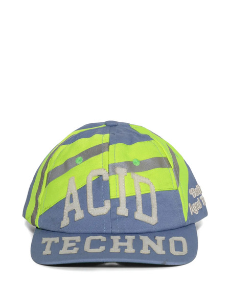  Better With Age Striped Reconstructed Hat - Blue 