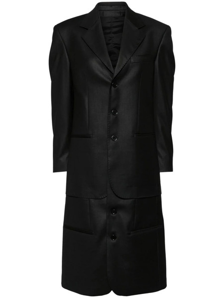  Bettter Layered Single-breasted Coat - Black 