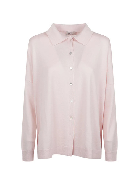  Beyou Buttoned Collared Cardigan - Pink 