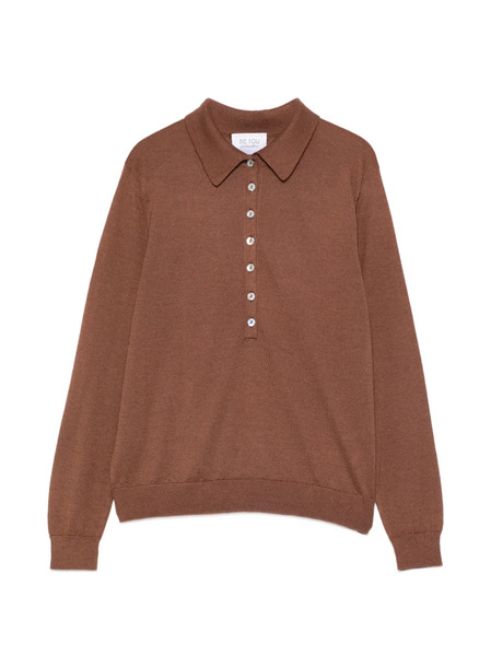  Beyou Buttoned Polo Shirt - Brown 