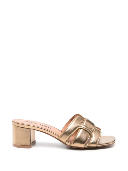  Bibi Lou Cut-out Mules - Brown 