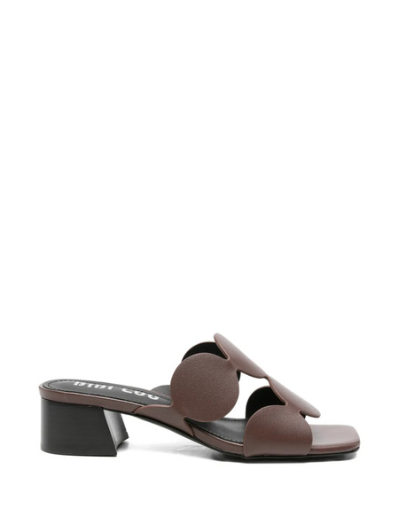 Bibi Lou Cut-out Mules - Brown 