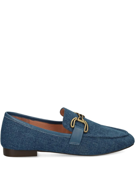  Bibi Lou Denim Chain-link Loafers - Blue 