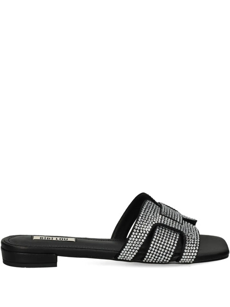  Bibi Lou Embellished Square-toe Sandals - Silver 