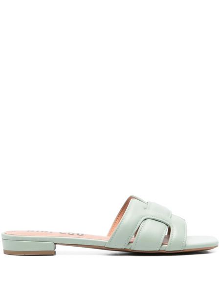  Bibi Lou Holly Flat Mules - Green 