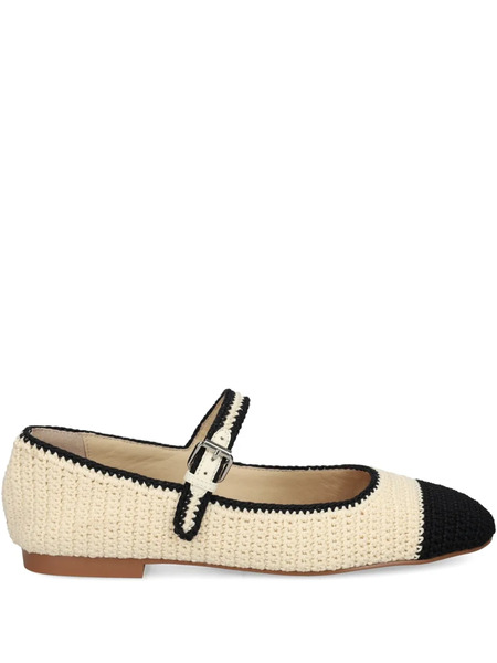  Bibi Lou Leather Ballet Flats - Neutrals 