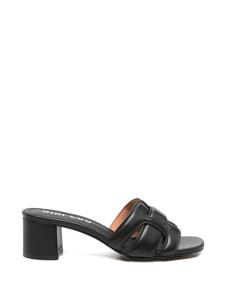  Bibi Lou Leather Mules - Black 