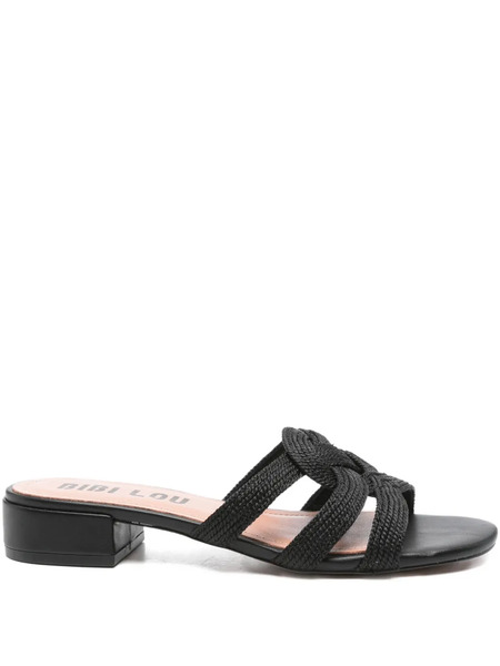  Bibi Lou 30mm Alia Knotted Sandals - Black 