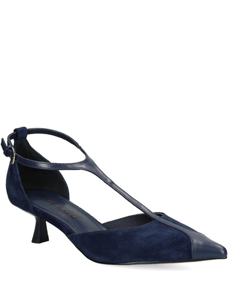  Bibi Lou 40mm Canna T-strap Pointed Pumps - Blue 