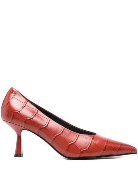  Bibi Lou 70mm Croc-effect Pumps - Red 