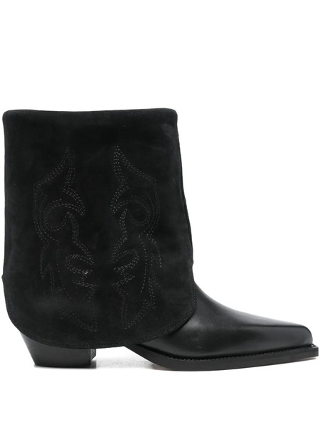  Bibi Lou 45mm Embroidered Boots - Black 