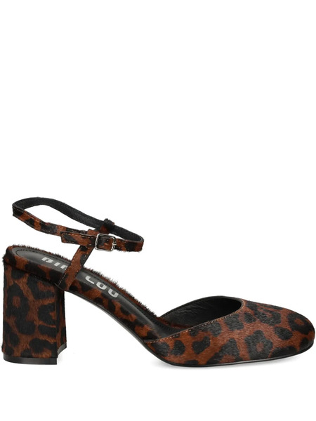  Bibi Lou 80mm Emily Leopard-print Pumps - Brown 