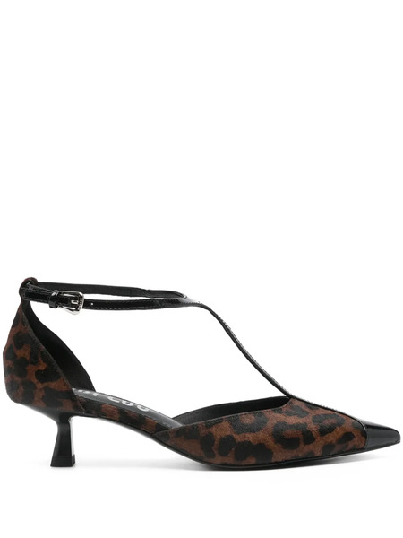  Bibi Lou 40mm Leather Heeled Pumps - Brown 