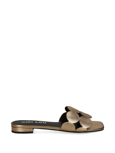  Bibi Lou Pala 2 Mules - Gold 
