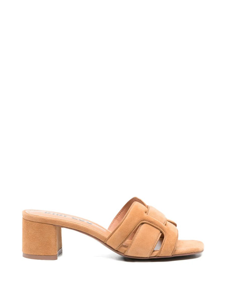  Bibi Lou Suede Mules - Brown 