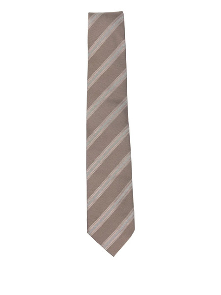  Bigi Milano Striped-pattern Tie - Neutrals 