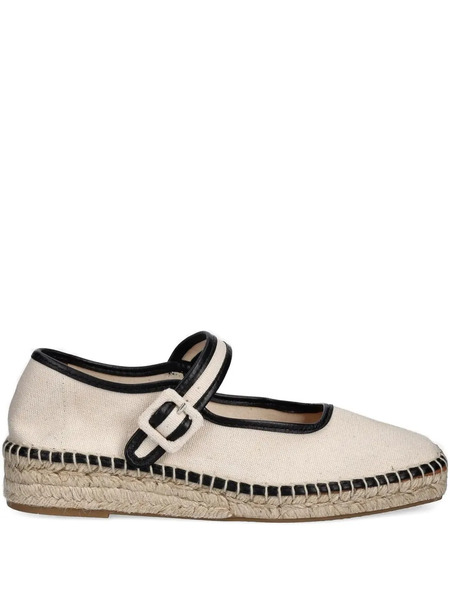  Billi Bi Buckle-strap Espadrille - Neutrals 