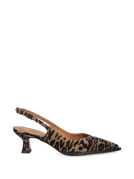  Billi Bi Pointed-toe Leopard Pumps - Brown 