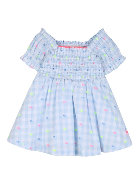  Billieblush Check-pattern Dress - Blue 
