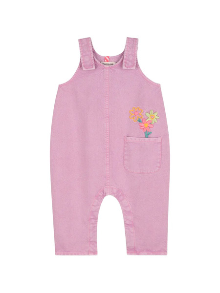  Billieblush Embroidered Pocket Romper - Pink 