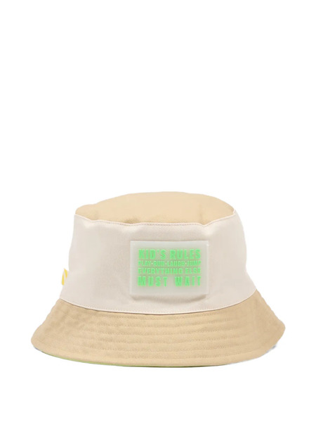  Billieblush Front-patch Bucket Hat - Neutrals 