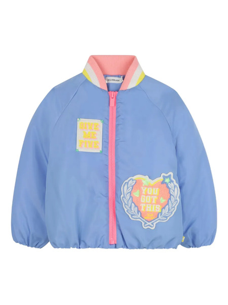  Billieblush Front-zip Bomber Jacket - Blue 