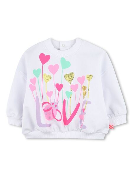  Billieblush Illustration-print Sweatshirt - White 
