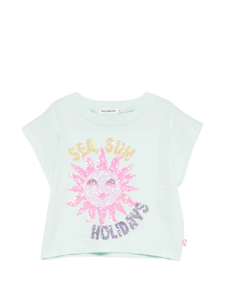  Billieblush Sequin Graphic T-shirt - Green 