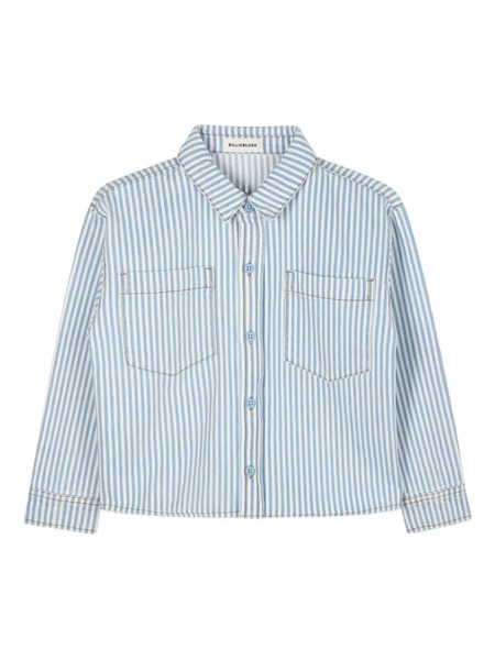  Billieblush Striped Button-up Shirt - Blue 