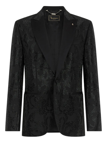  Billionaire Brocade Strass Blazer - Black 