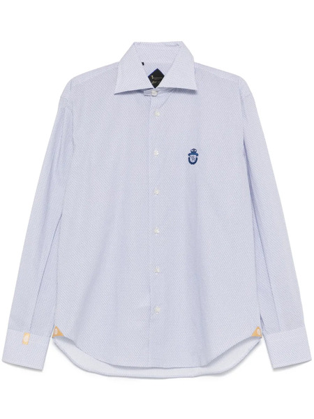  Billionaire Geometric-patterned Shirt - White 