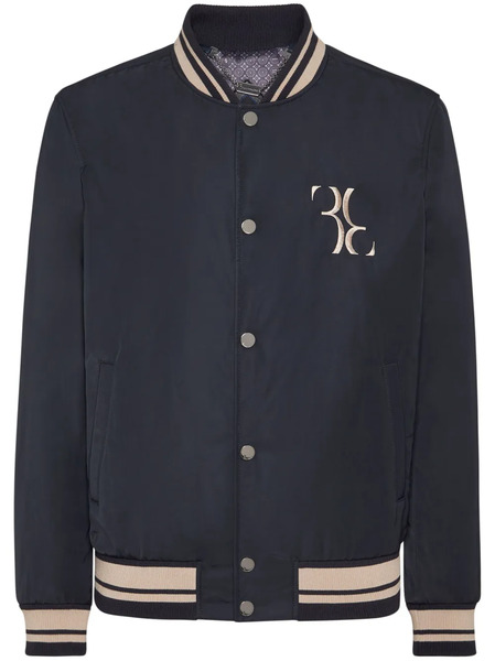  Billionaire Logo-embroidered Bomber Jacket - Blue 