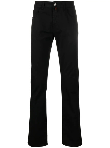  Billionaire Logo-embroidered Straight-leg Jeans - Black 