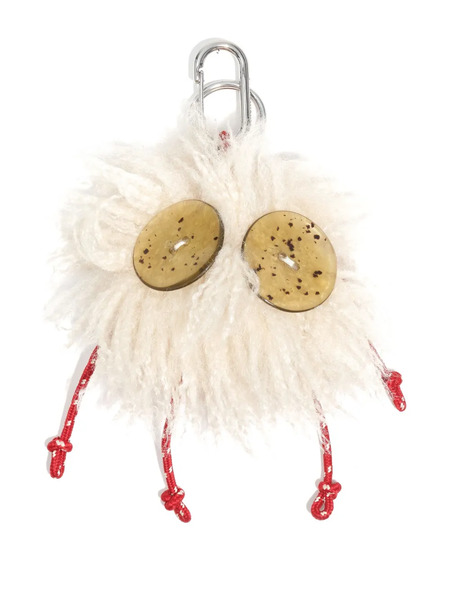  Bimba Y Lola Charo Fluffy Keyring - White 