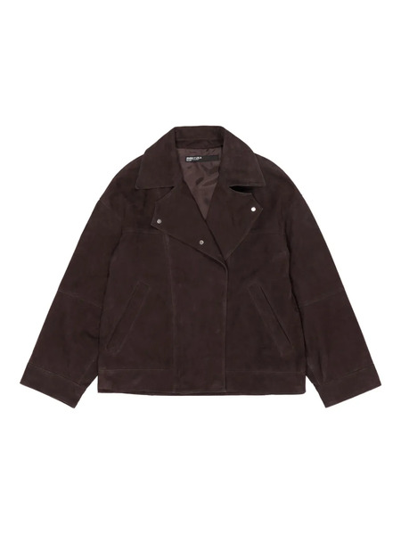  Bimba Y Lola Double-breasted Suede Jacket - Brown 