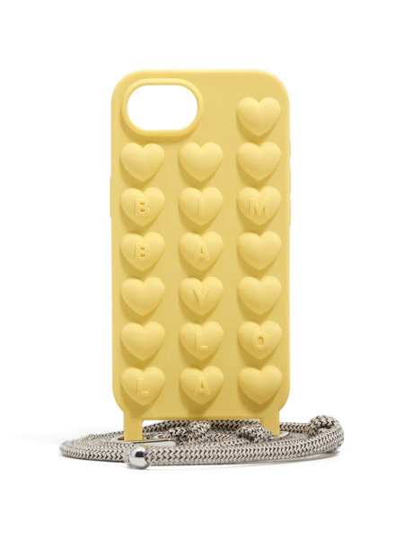  Bimba Y Lola Heart-embossed Iphone 16e Case - Yellow 