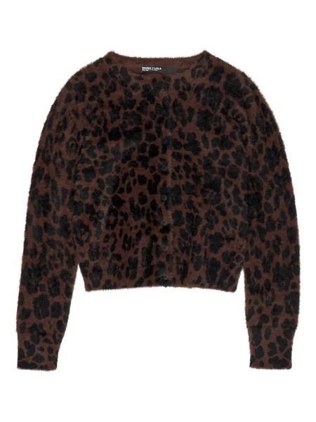  Bimba Y Lola Leopard-pattern Cardigan - Brown 