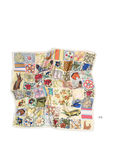  Bimba Y Lola Patchwork-design Keyring - Neutrals 