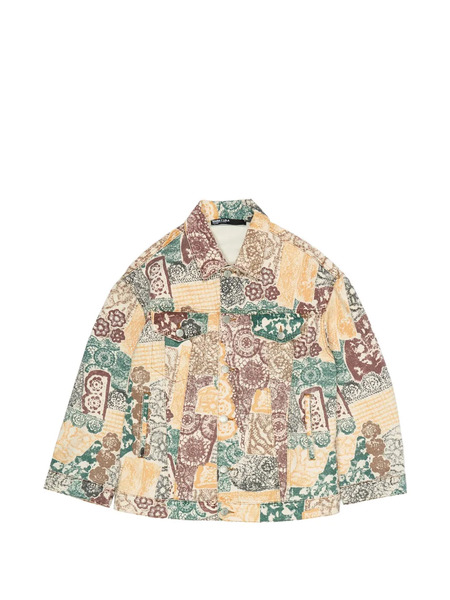  Bimba Y Lola Printed Cotton Jacket - Neutrals 