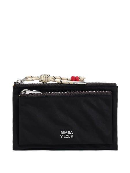  Bimba Y Lola Zip Compact Purse - Black 